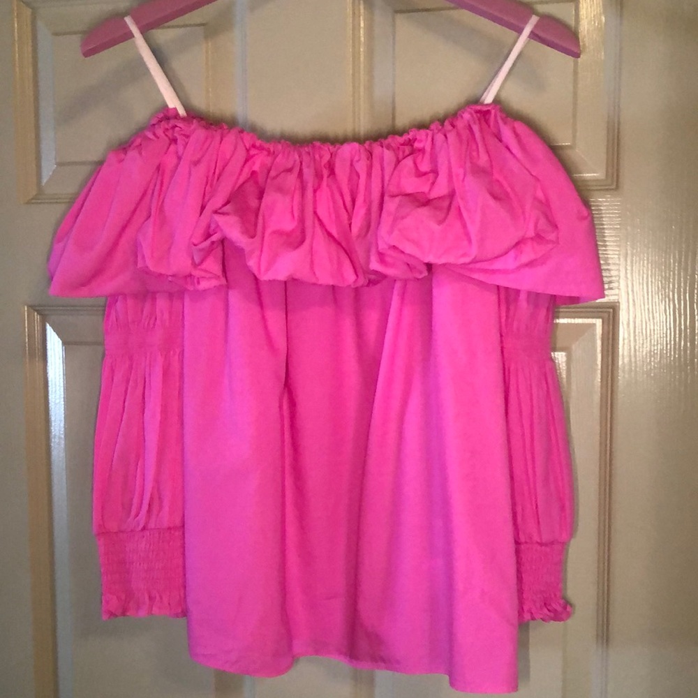 Bubble gum pink blouse
